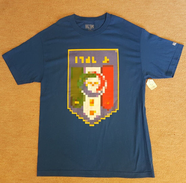 ITALY FOOTBALL SHIRT HALL OF FAME Mens M FIFA World Cup Blue Cotton