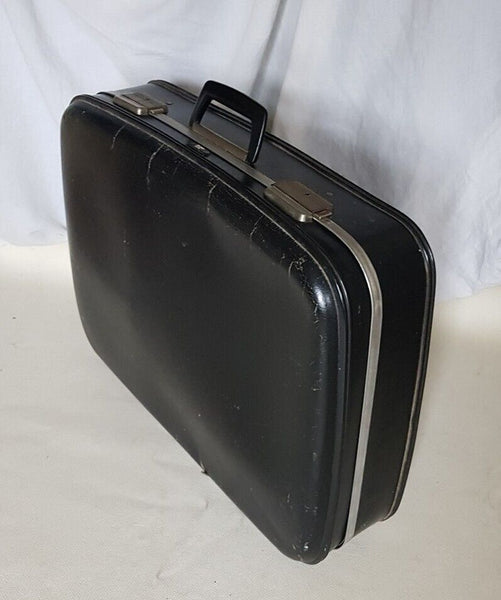 VINTAGE SUITCASE Black Crown Made In UK 1950's Small Size