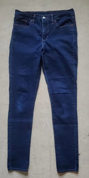 LEVIS 511 Jeans Womens W 30 L 32 Indigo Blue Denim Slim Fit Stretch Red Tab