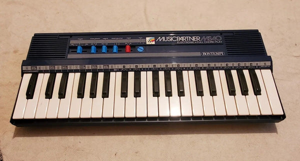 BONTEMPI MUSICPARTNER MS40 Keyboard Blue Vintage 1986 Boxed Fully Tested Mint