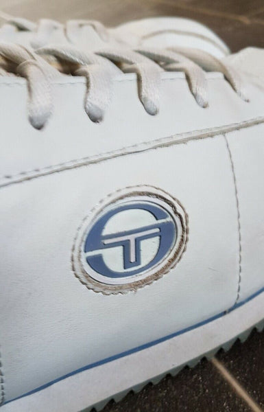 VINTAGE SERGIO TACCHINI TRAINERS Womens UK 5.5 EU 38.5 Star 1980s Grey Leather