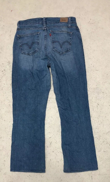 LEVIS 529 JEANS Womens W 28 L 26 Curvy Boot Cut Blue Denim Red Tab No 428