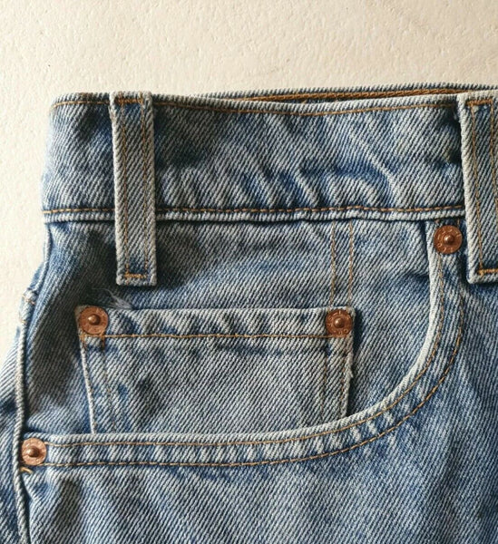 LEVIS 550 JEANS W 38 L 32 Vintage Relaxed Fit Blue Denim Red Tab (67)