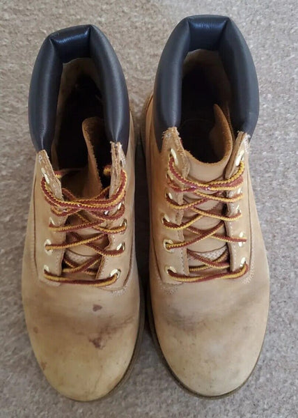 TIMBERLAND BOOTS Womens UK 4.5 EU 37.5 Classic 6 Inch Wheat Nubuck Leather