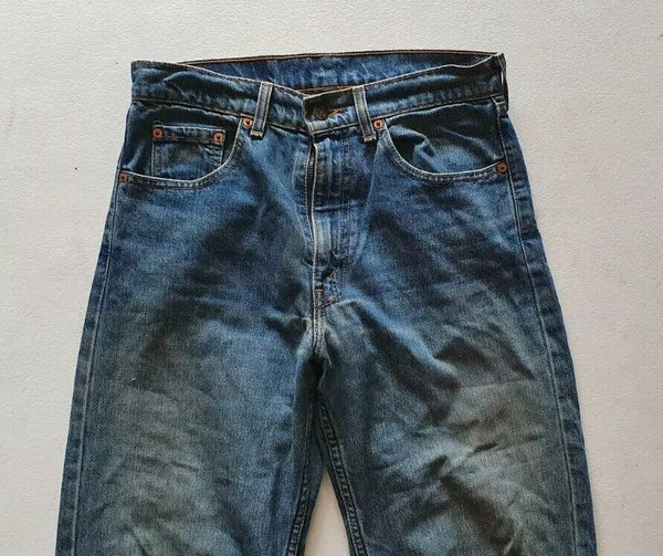 LEVIS 512 JEANS Mens W 30 L 34 VINTAGE BLUE DENIM RED TAB CLASSIC FIT (28)