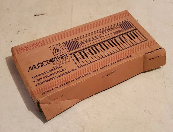 BONTEMPI MUSICPARTNER MS40 Keyboard Blue Vintage 1986 Boxed Fully Tested Mint