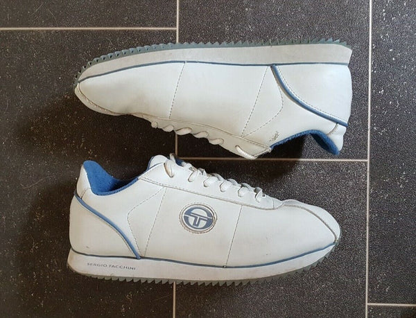 VINTAGE SERGIO TACCHINI TRAINERS Womens UK 5.5 EU 38.5 Star 1980s Grey Leather