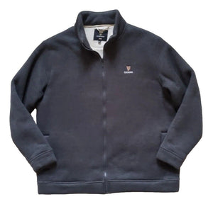 GUINNESS Fleece Jacket Mens 2XL Charcoal Thick Lining - Warm