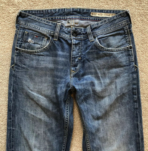 TOMMY HILFIGER JEANS Mens W 31 L 34 Wilson Blue Classic Fit No. 100