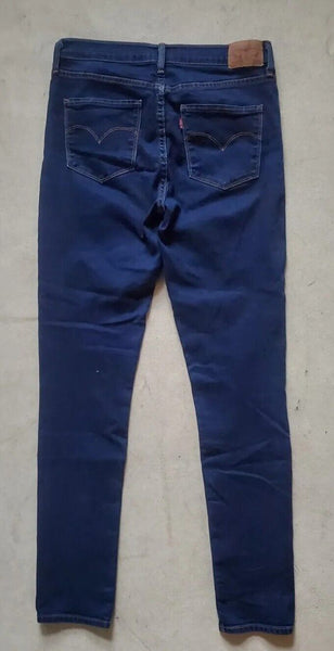 LEVIS 511 Jeans Womens W 30 L 32 Indigo Blue Denim Slim Fit Stretch Red Tab