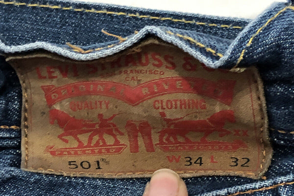 VINTAGE LEVI'S 501 JEANS Mens W 32 L 27 BUTTON FLY A1 CONDITION (106)