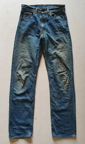 LEVIS 512 JEANS Mens W 30 L 34 VINTAGE BLUE DENIM RED TAB CLASSIC FIT (28)