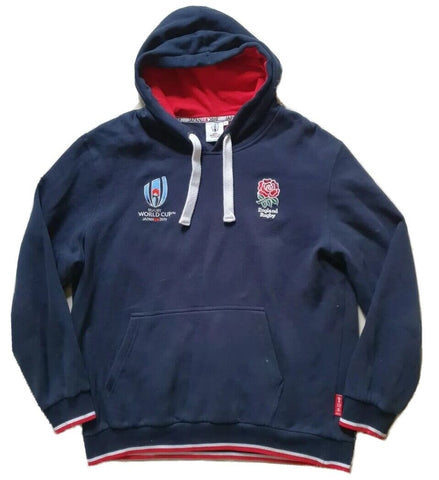 England Rugby Hoodie 2019 World Cup Japan Blue Mens L