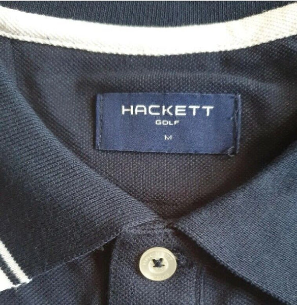 HACKETT Polo Shirt Mens M Atlantic Blue Green Golf Brand New With Tags